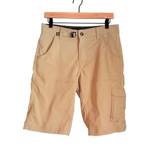 Men's Cargo Shorts PrAna Men's 30 Adjustable Waist Tan Khaki